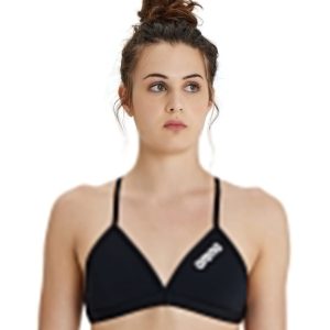 TOP DONNA BIKINI Tie Back Solid Nero ARENA