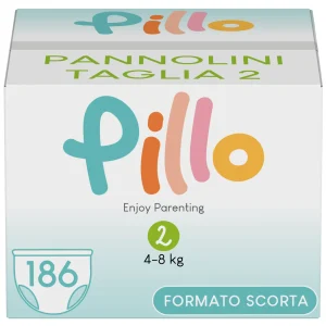 Pillo Pannolini Taglia 2 (4-8 kg) Mini – PROMO PACK – 6 confezioni 186 pannolini