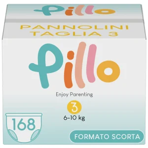 Pillo Pannolini Taglia 3 (6-10 kg) Midi – PROMO PACK – 6 confezioni 168 pannolini