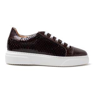 CARA Sneakers in pitone marrone