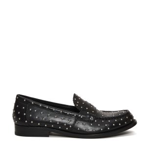 classic stud loafer black