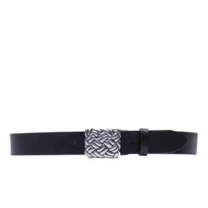 Antique Buckle Belt – Nero