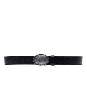 Antique Buckle Belt – Nero