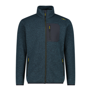 Giacca in Pile Uomo con zip knit-tech CMP Nilo-Antracite