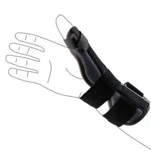 Tutore steccato RHIZOTEN III per pollice, tunnel carpale, 4°- 5° dito/metacarpo – Misura Universale – Ambidestro