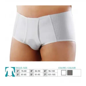 Slip Avvolgente contenitivo per Ernia Inguinale 313 ORIONE© Bianco con apertura laterale