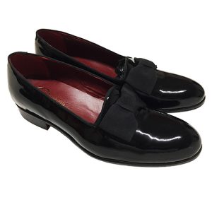 Mocassini cerimonia smoking in vernice