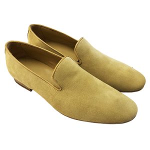 Mocassino, slippers in pelle scamosciata