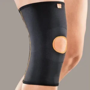 Ginocchiera tubolare corta in tessuto AirX™ con foro rotuleo – Roten Genufit 63