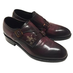 Scarpe uomo con doppia fibbia