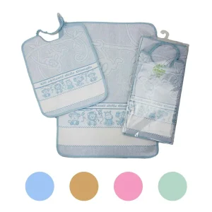 Completo Giungla 2 Pezzi con bavaglia con elastico e salvietta in spugna – Bubabù