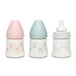 Biberon Tettarella Rotonda Flusso Lento 150ml Coniglio Pois Hygge – Suavinex