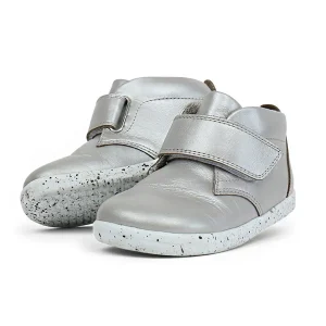 Bobux I Walk Ziggy Hi Top Argento