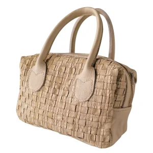 C2.12 – Borsa in pelle donna modello Bauletto Intreccio Squared