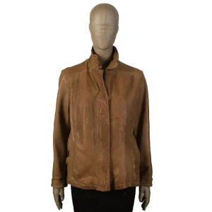 A2.4 – Giacca in pelle artigianale donna modello Curvy