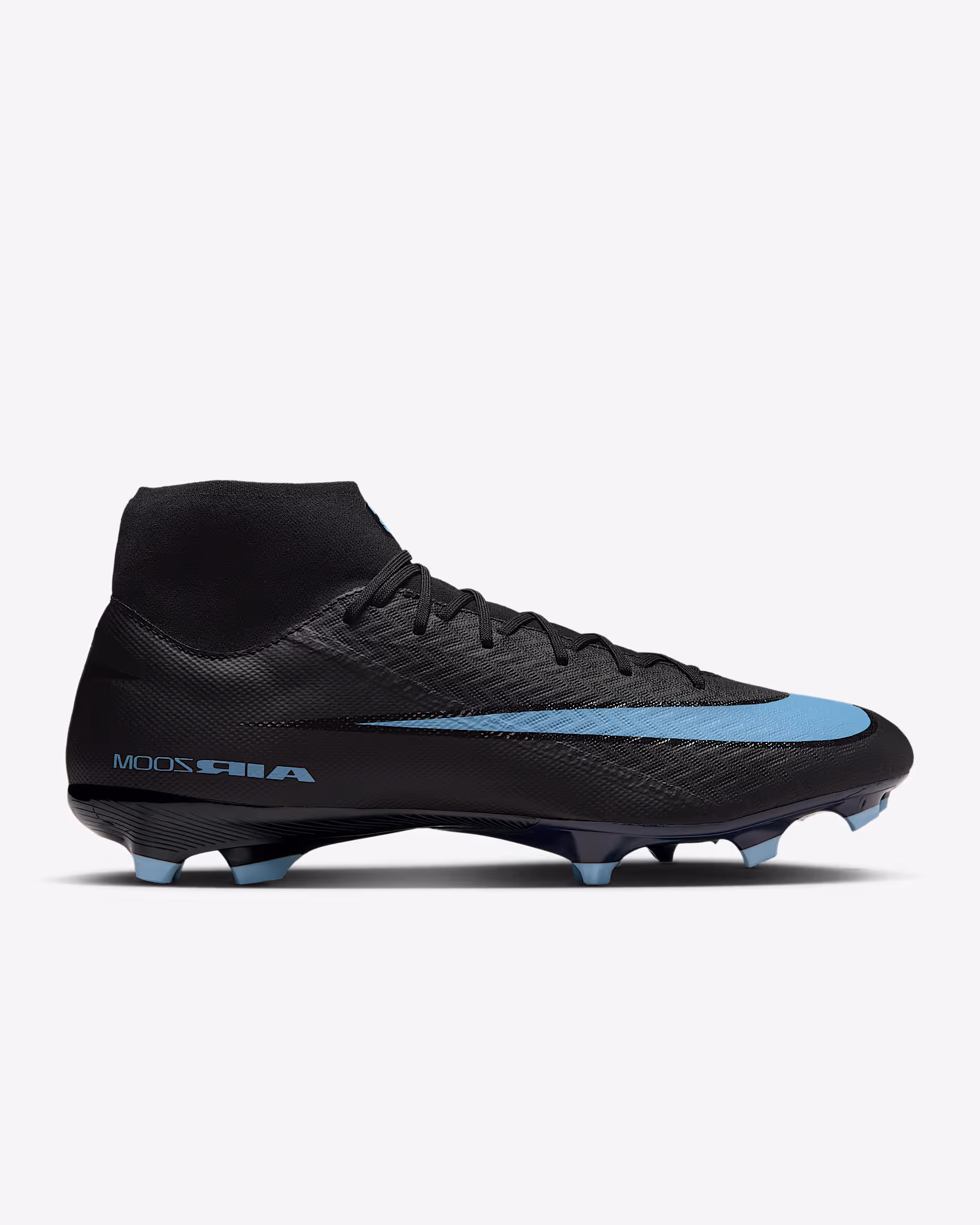NIKE ZOOM MERCURIAL SUPERFLY ACADEMY 10 FG/MG Nero/Ice Blue