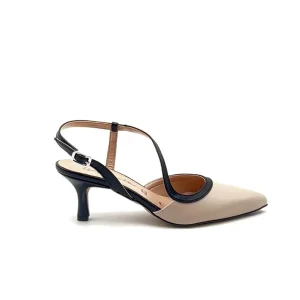 “Carmela” Slingback in Nappa Nude