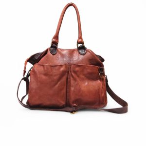 C2.22 Borsa unisex in pelle due tasche