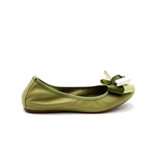 “Alice” Ballerina in Nappa Asparago