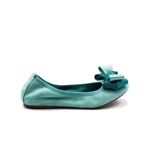 “Alice” Ballerina in Camoscio Acqua Marina