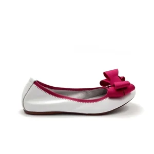 “Alice” Ballerina in Nappa Ghiaccio e Fucsia