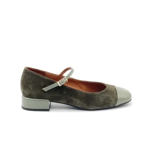 “Amira” Mary Jane in Camoscio Verde