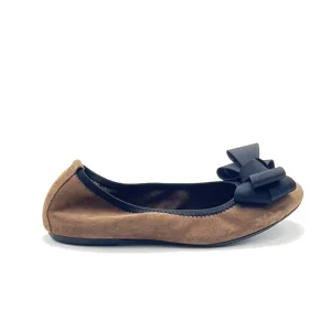 “Alice” Ballerina in Camoscio Tabacco