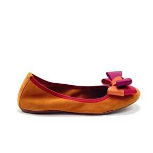 “Alice” Ballerina in Camoscio Arancio