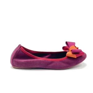 “Alice” Ballerina in Camoscio Barolo