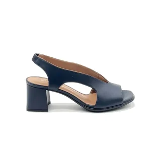 “Alba” Sandalo in Nappa Blu Navy