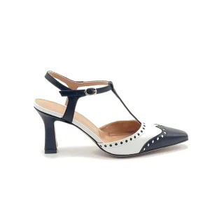 “Antonia” Slingback in Nappa Bianca