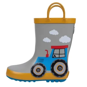 Stivaletti da Pioggia Trattore Grigio – Mr. Tiggle