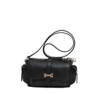 camera bag pelle nera
