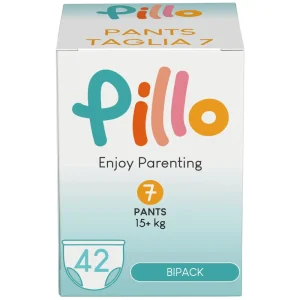 Pillo PANTS Pannolini a Mutandina Taglia 7 (15+ kg) XXL – BIPACK – 2 Confezioni 42 Pannolini