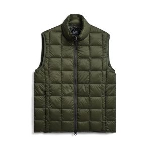 TAION – HI NECK W-ZIP DOWN VEST